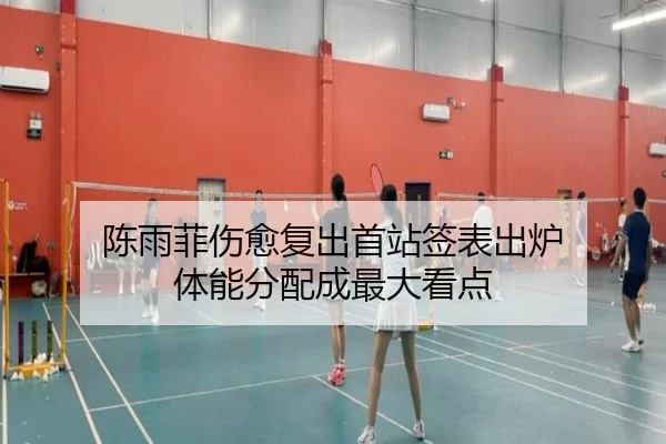 陈雨菲伤愈复出首站签表出炉 体能分配成最大看点